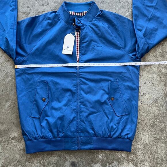 Ben Sherman Signature Blue Harrington Jacket NWT - Picture 7 of 7
